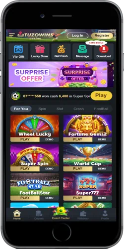 Tuzowins App Interface